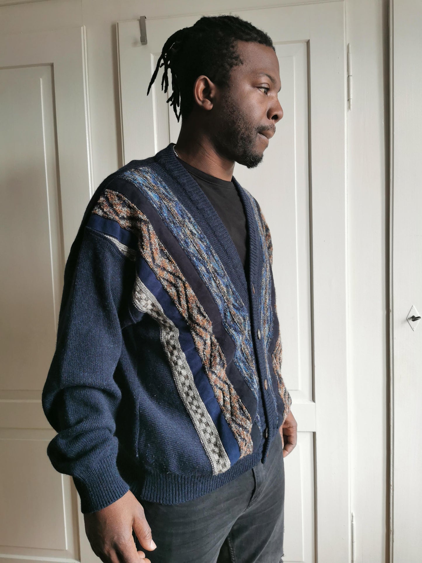 VINTAGE KNIT CARDIGAN MADE OF MERINO WOOL AND CASHMERE