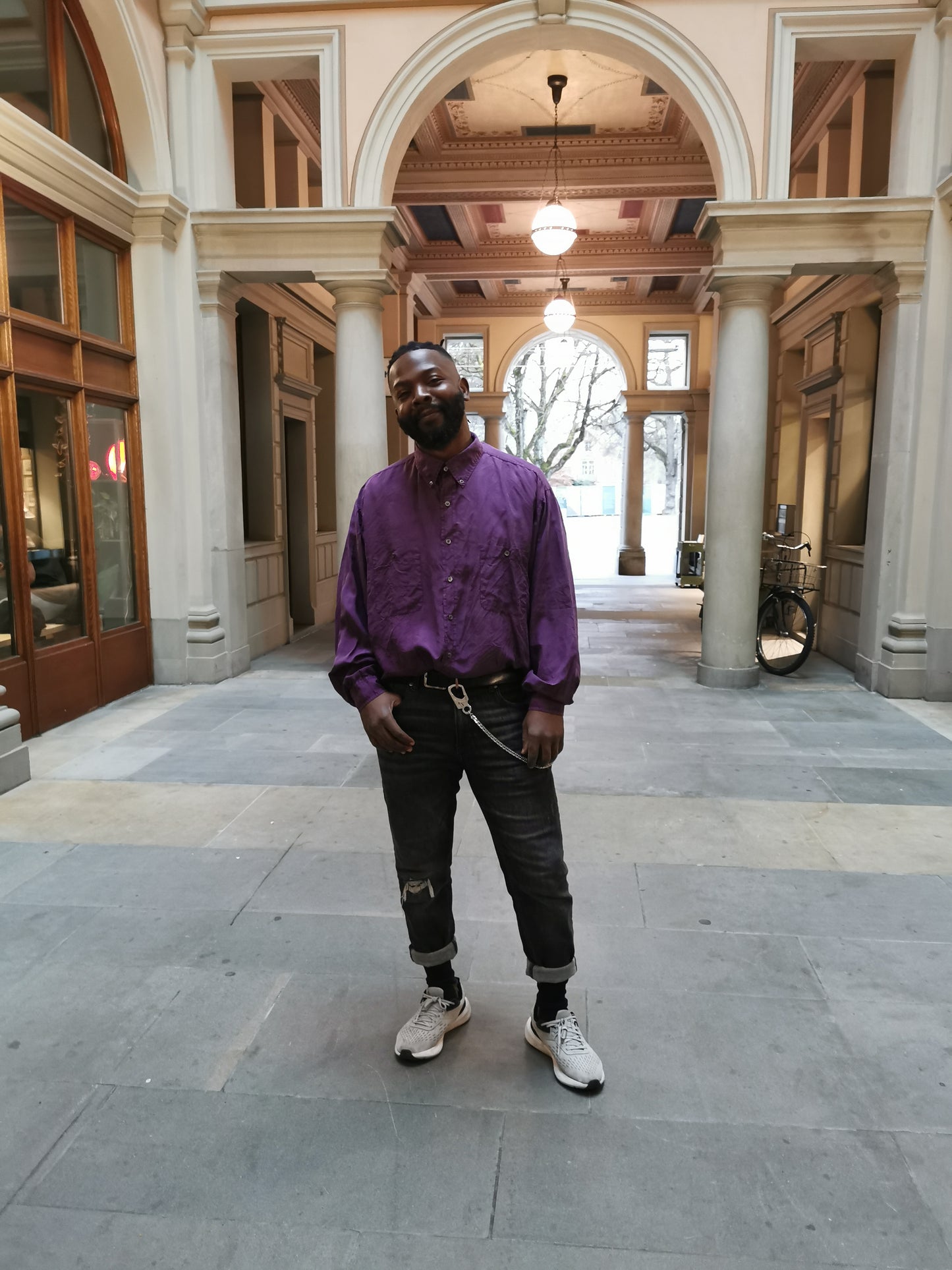 VINTAGE HUGO BOSS SILK SHIRT