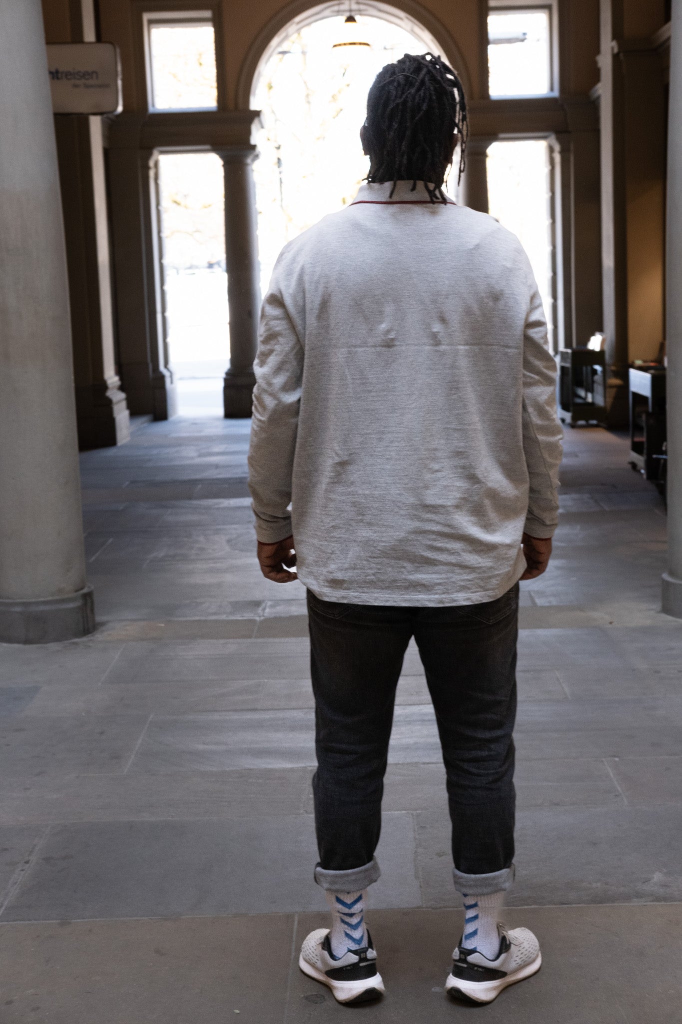 VINTAGE LONG-SLEEVE POLOSHIRT